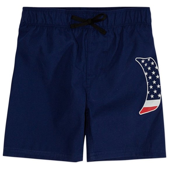 New! Hurley Swim Trunk Board Shorts American Flag